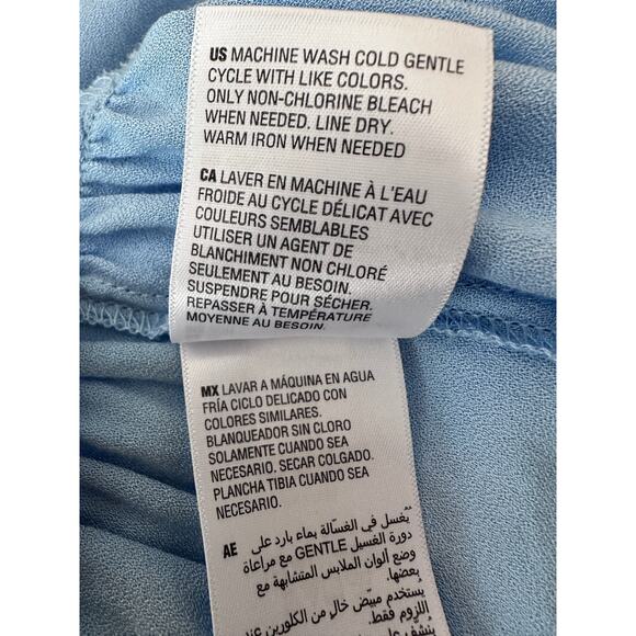 INC International Concepts‎ XS Blue Tiered Belted Dress NWT - Picture 7 of 7